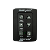 MaxxAir - MaxxFan - Black Wall Control, 6 button new style