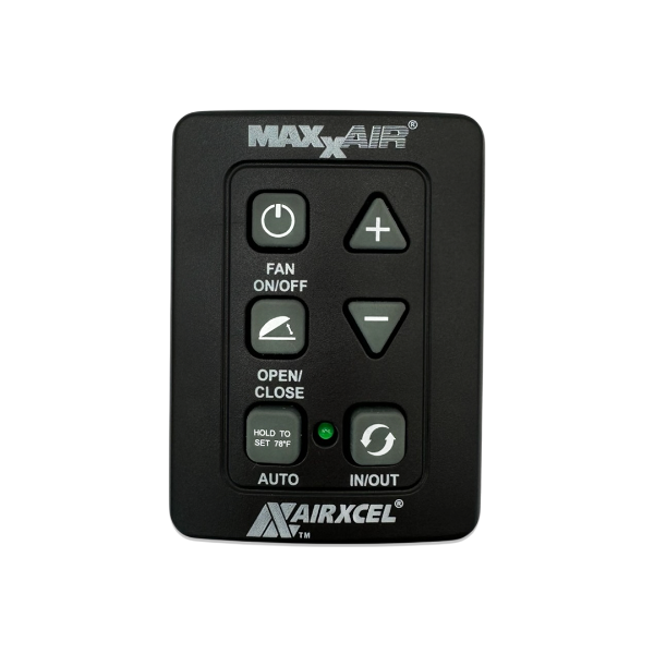 MaxxAir - MaxxFan - Black Wall Control, 6 button new style